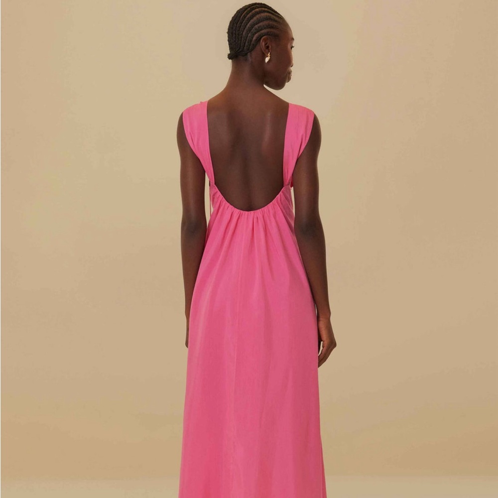 NWT Farm Rio pink sleeveless maxi dress Size S
